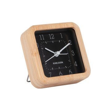 Budík Karlsson KA5924BK Neat Square, 9cm